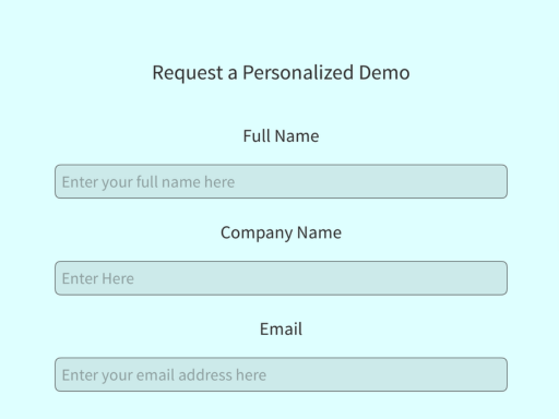 Product Demo Request Form Template