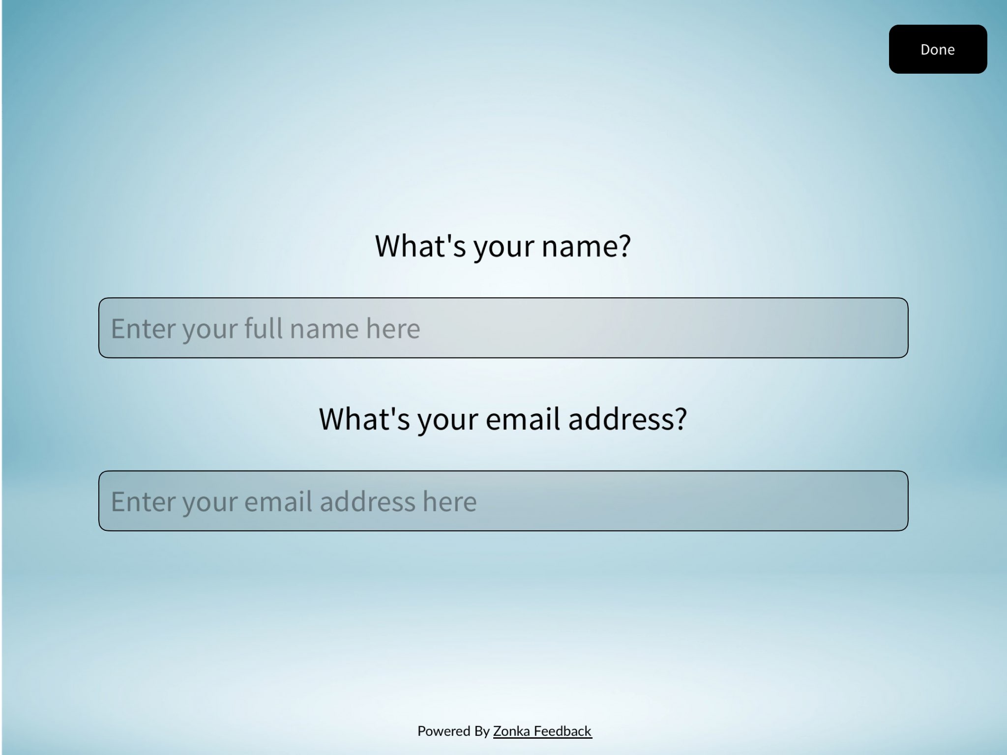 Email Capture Survey