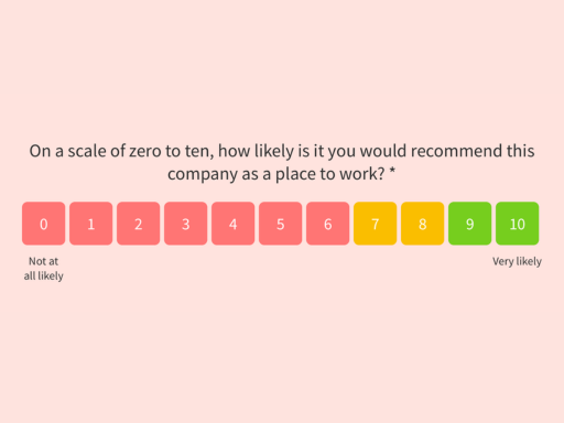 Employee Net Promoter Score® Survey Template