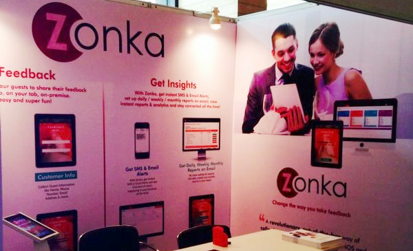 Zonka Feedback exhibits at Indian Restaurant Congress 2014 by Franchise India