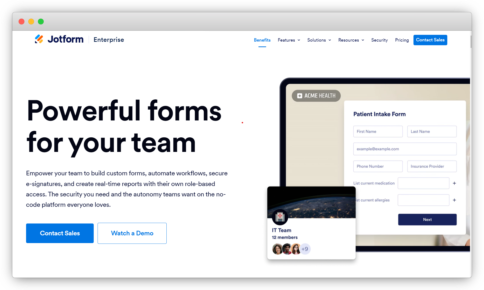 Jotform enterprise survey software