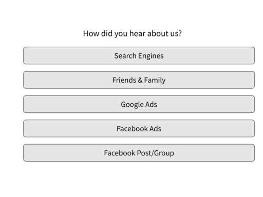 Marketing Attribution Survey Template