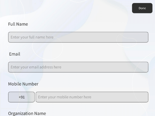 Mobile Lead Capture Forms Template