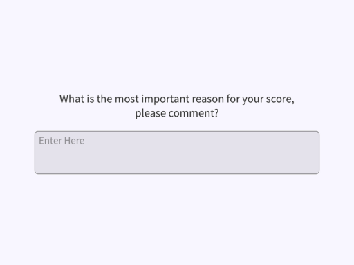 NPS® Survey Template with Comments