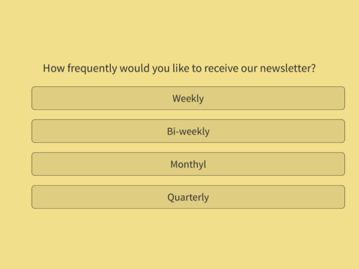 Newsletter Subscription Form Template 