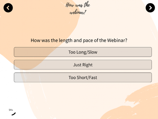 Post Webinar Feedback Template