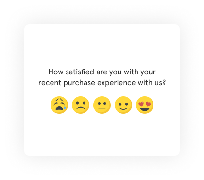 Post-purchase popup survey question example — shown on confirmation page