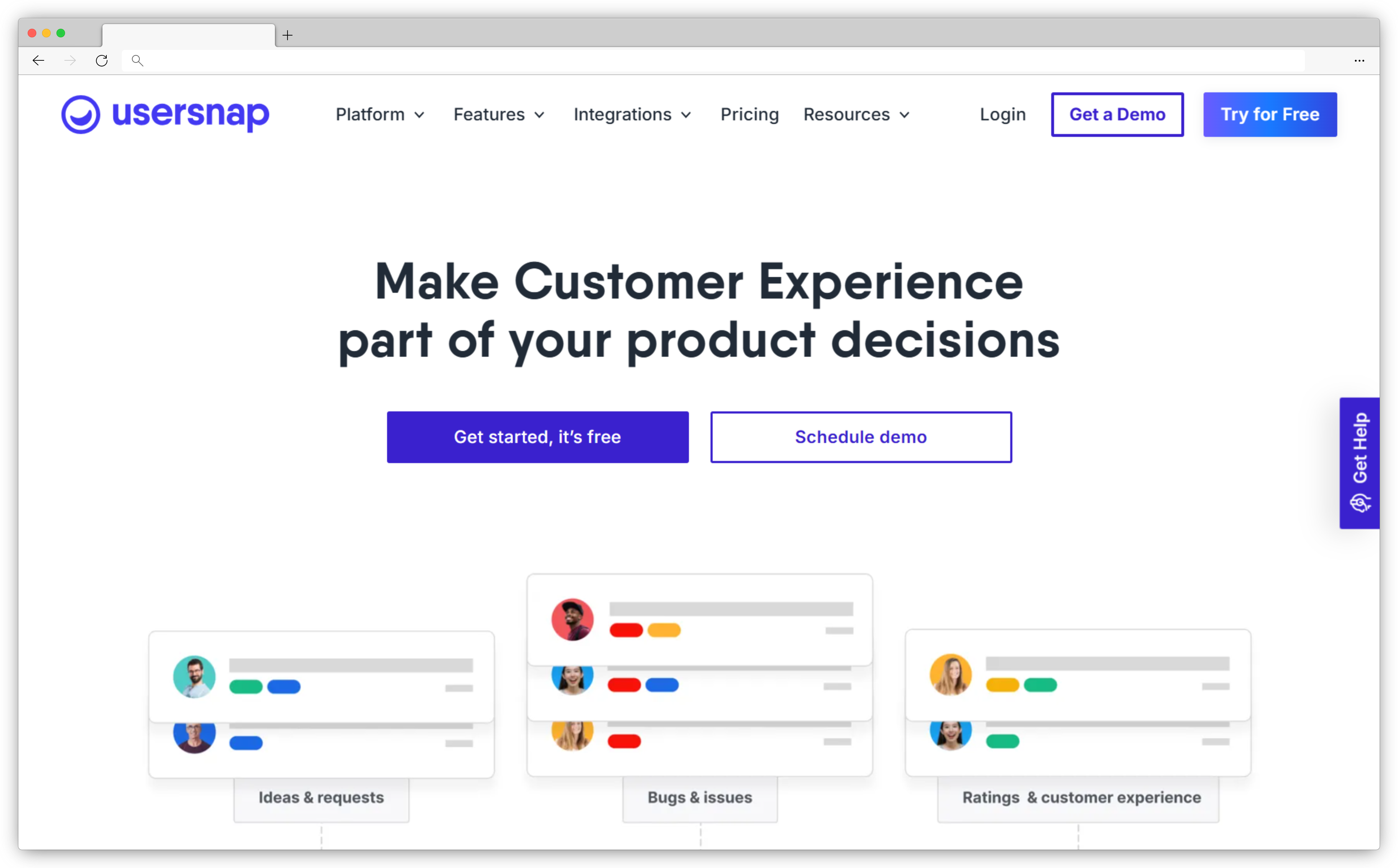 SaaS Customer Feedback Tool - Usersnap