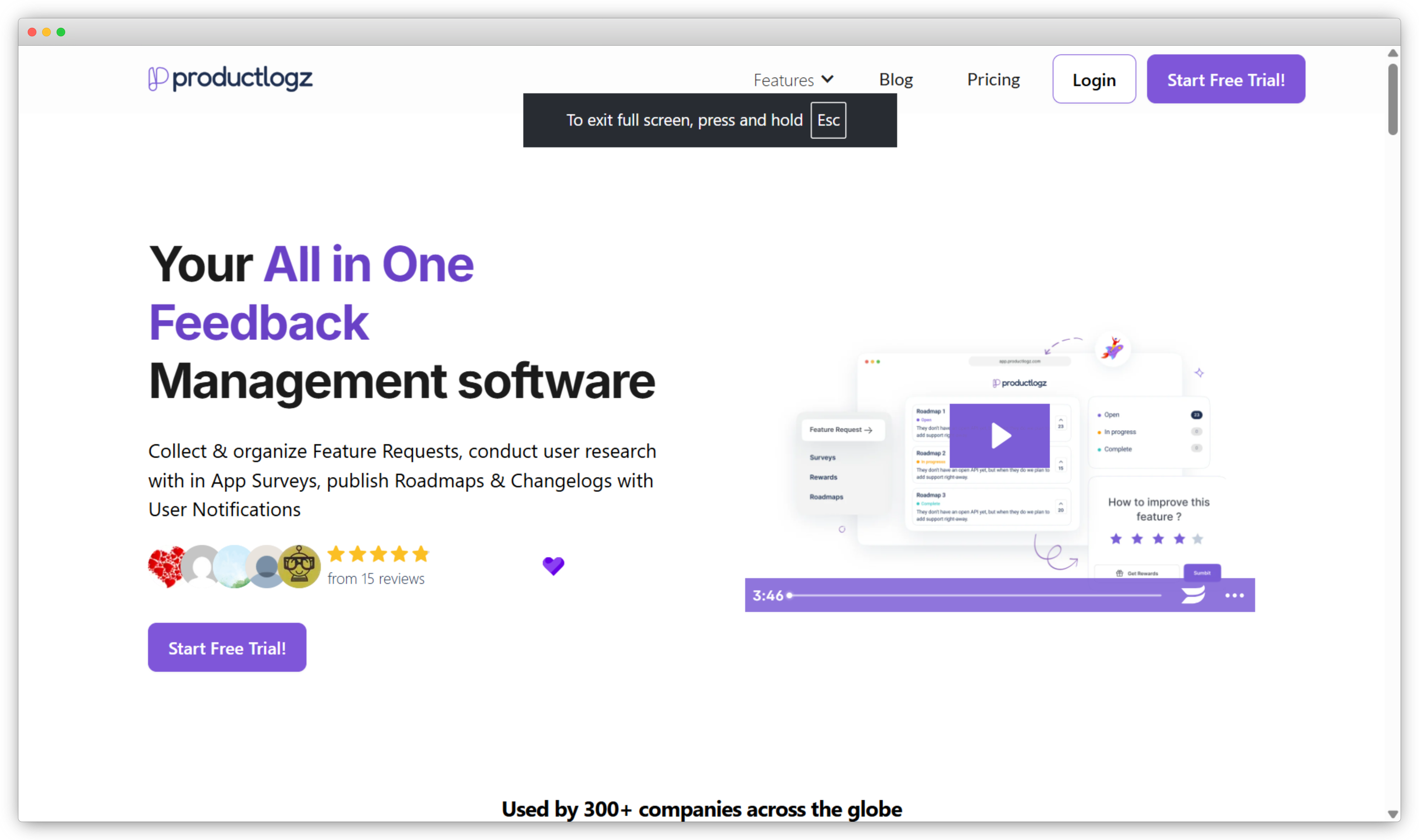 ProductLogz product feedback and feature request tool