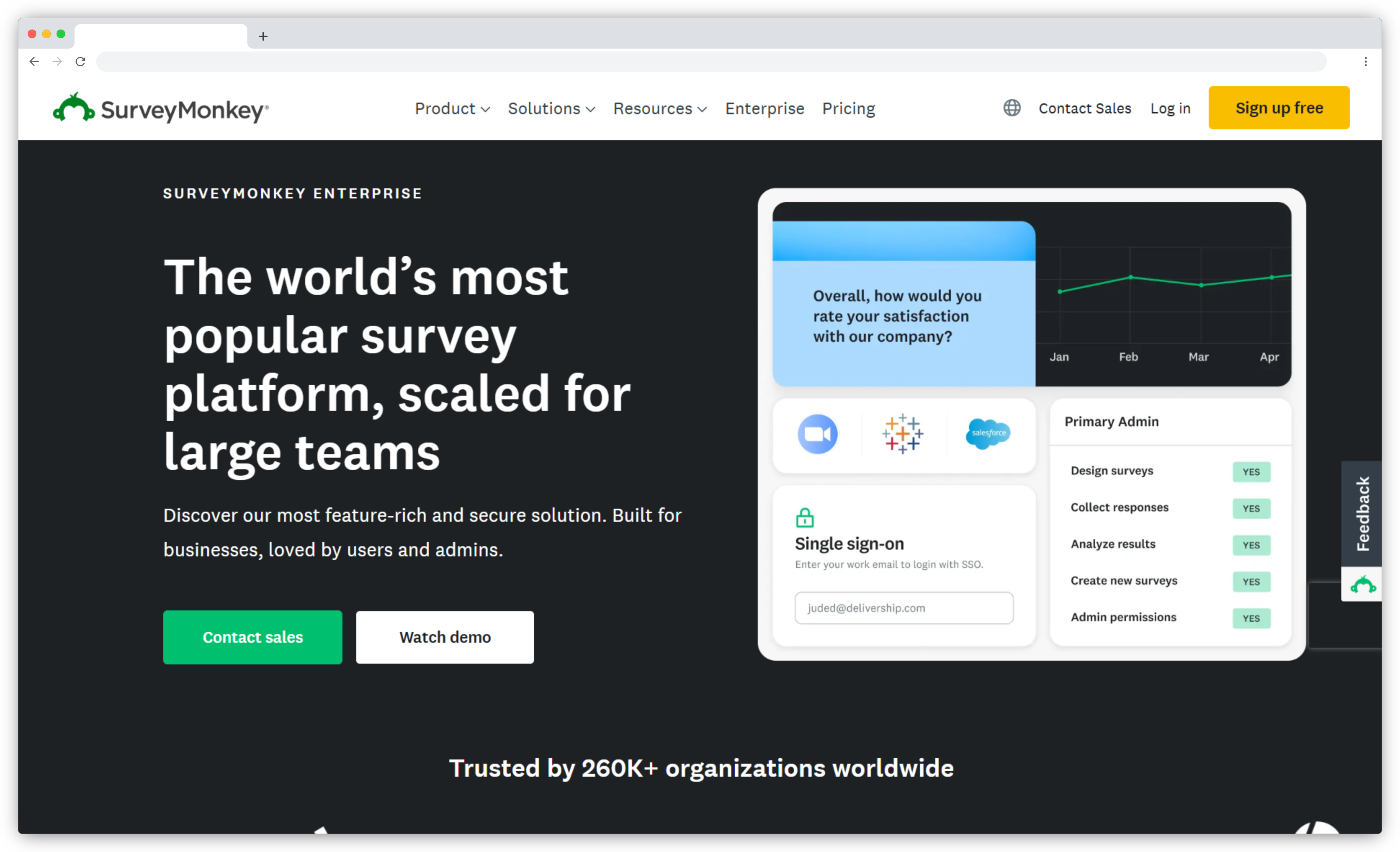 SurveyMonkey survey platform interface