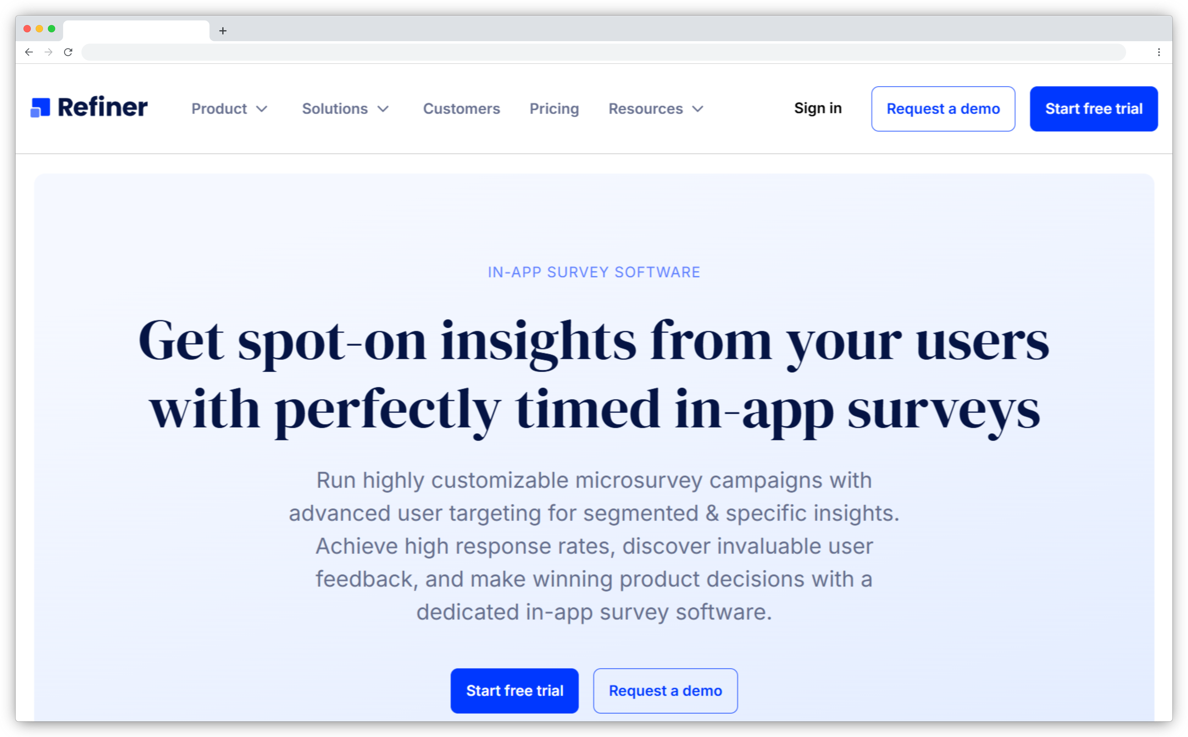 SaaS Customer Feedback Tool - Refiner