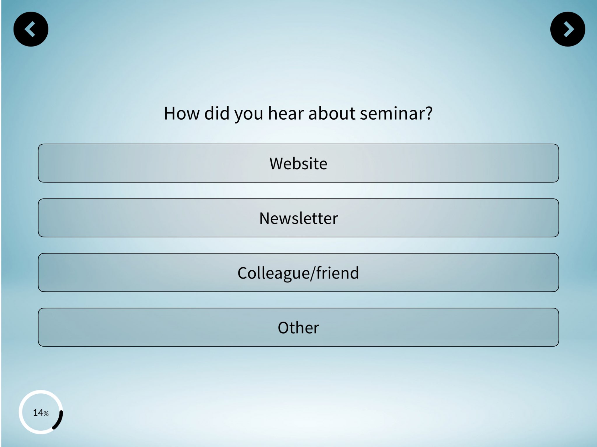 Seminar Feedback Survey Template
