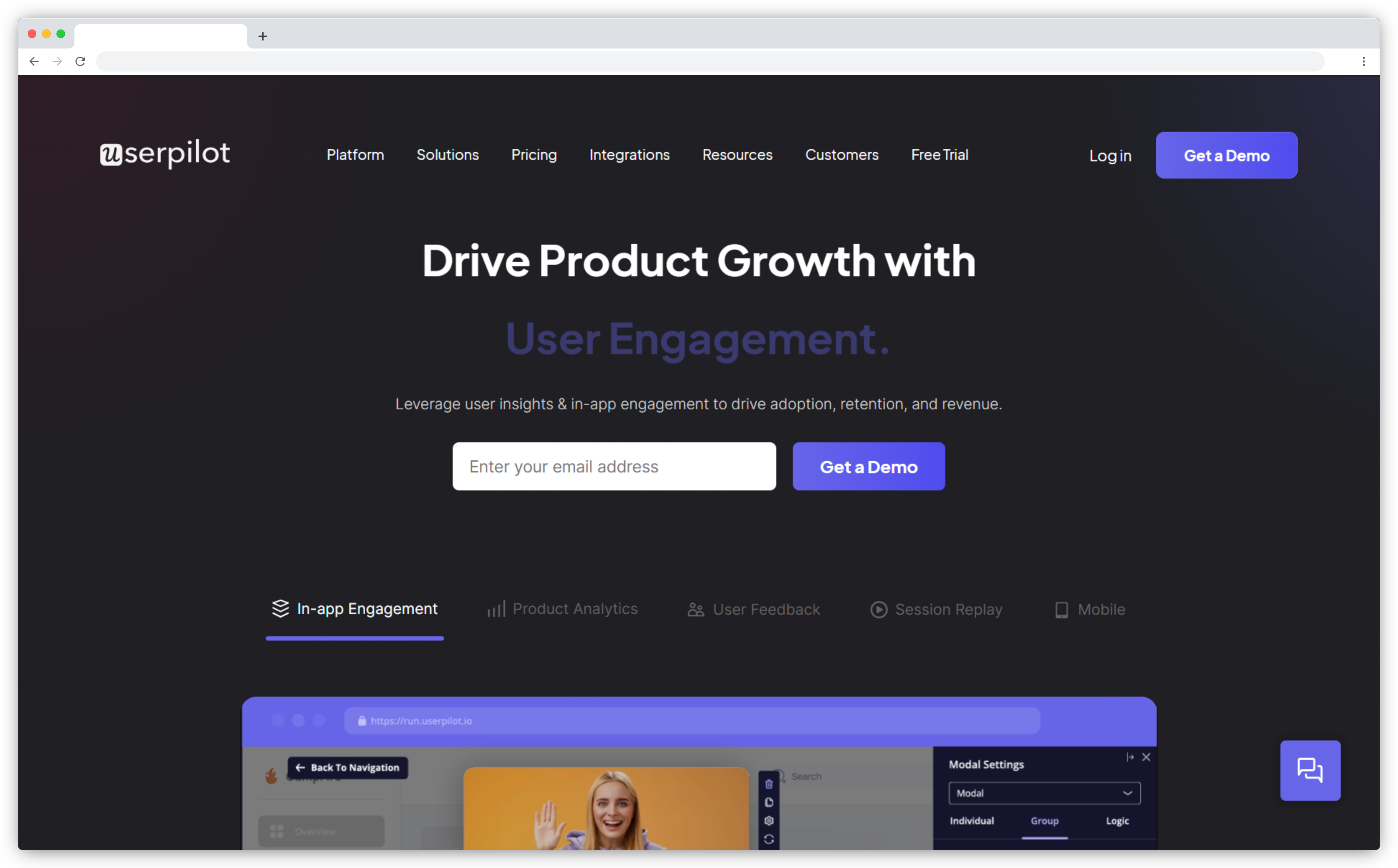 SaaS Customer Feedback Tool - Userpilot