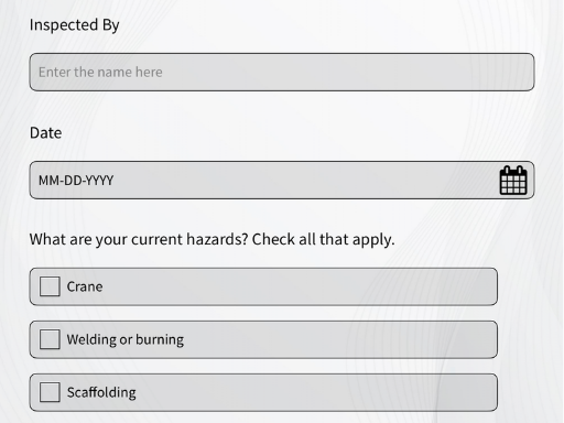 Site Safety Inspection Form Template