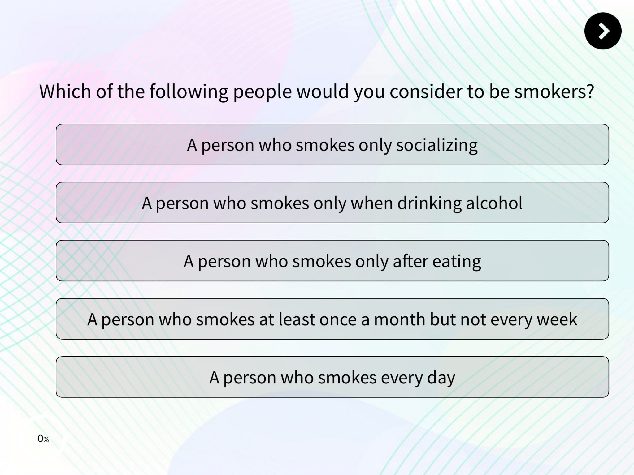 Smoking Survey Template