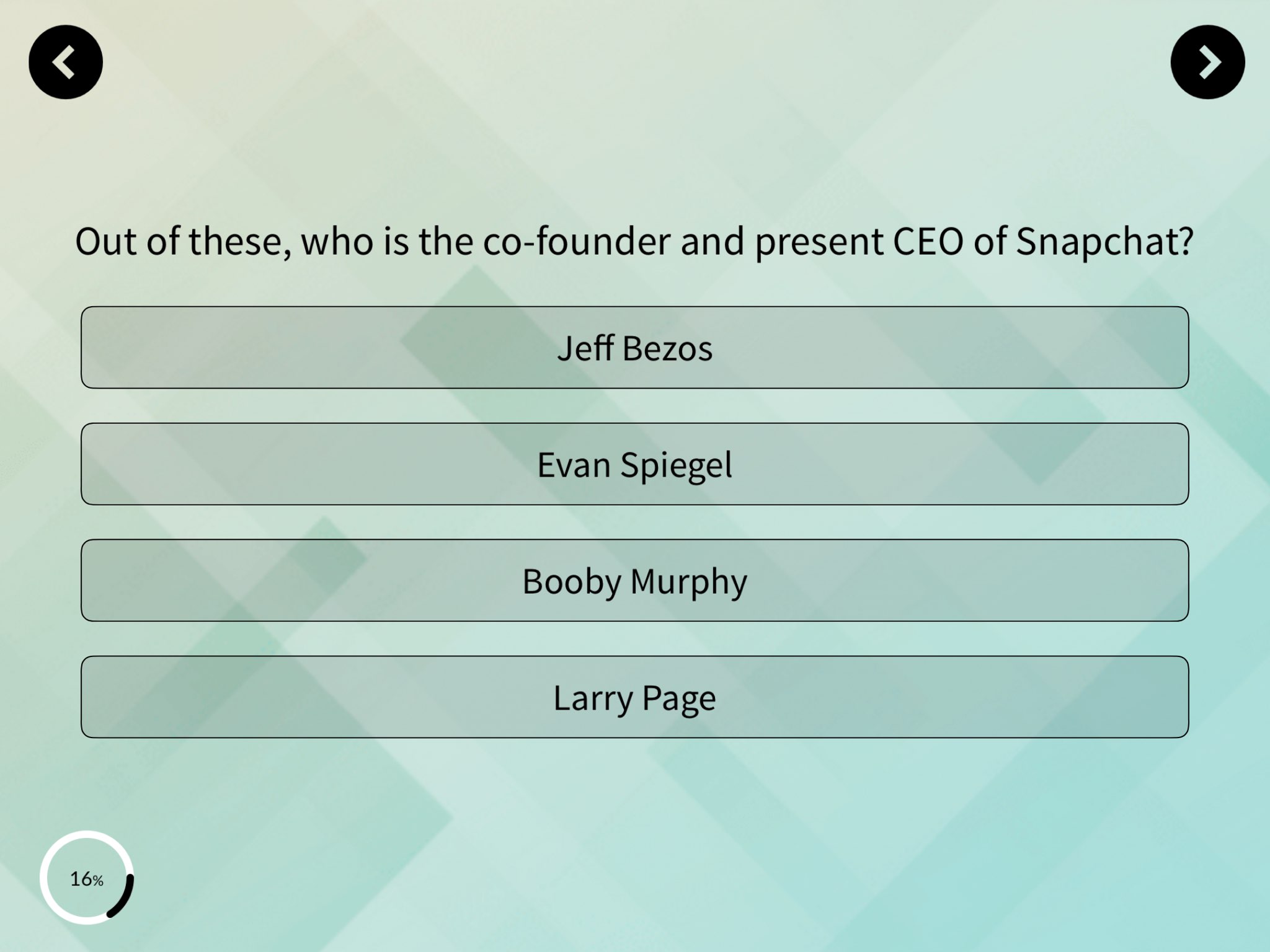 Snapchat Quiz Template