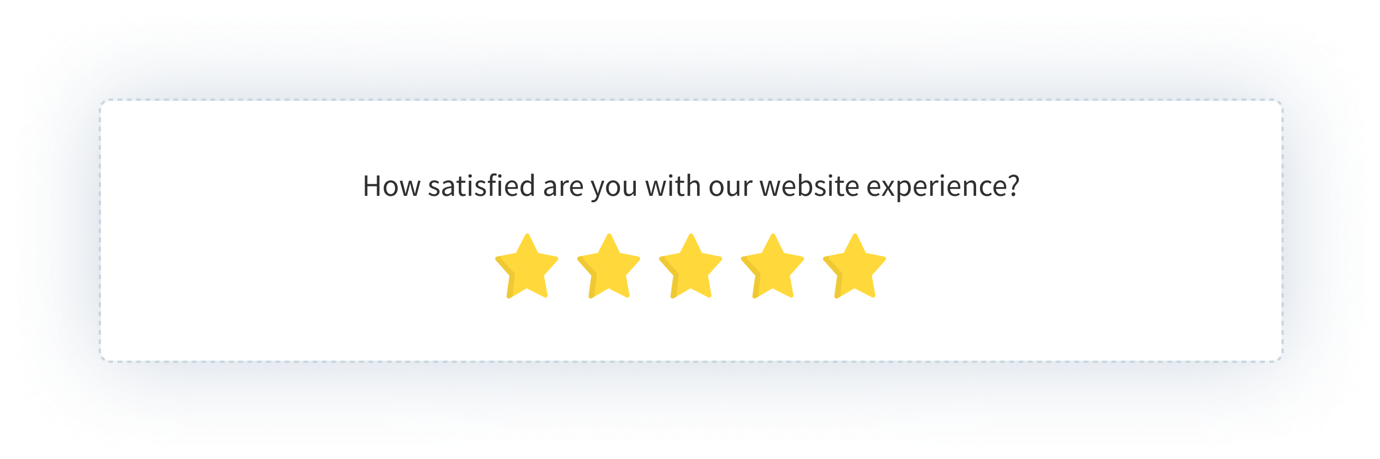 Website usability survey question example — rating navigation ease