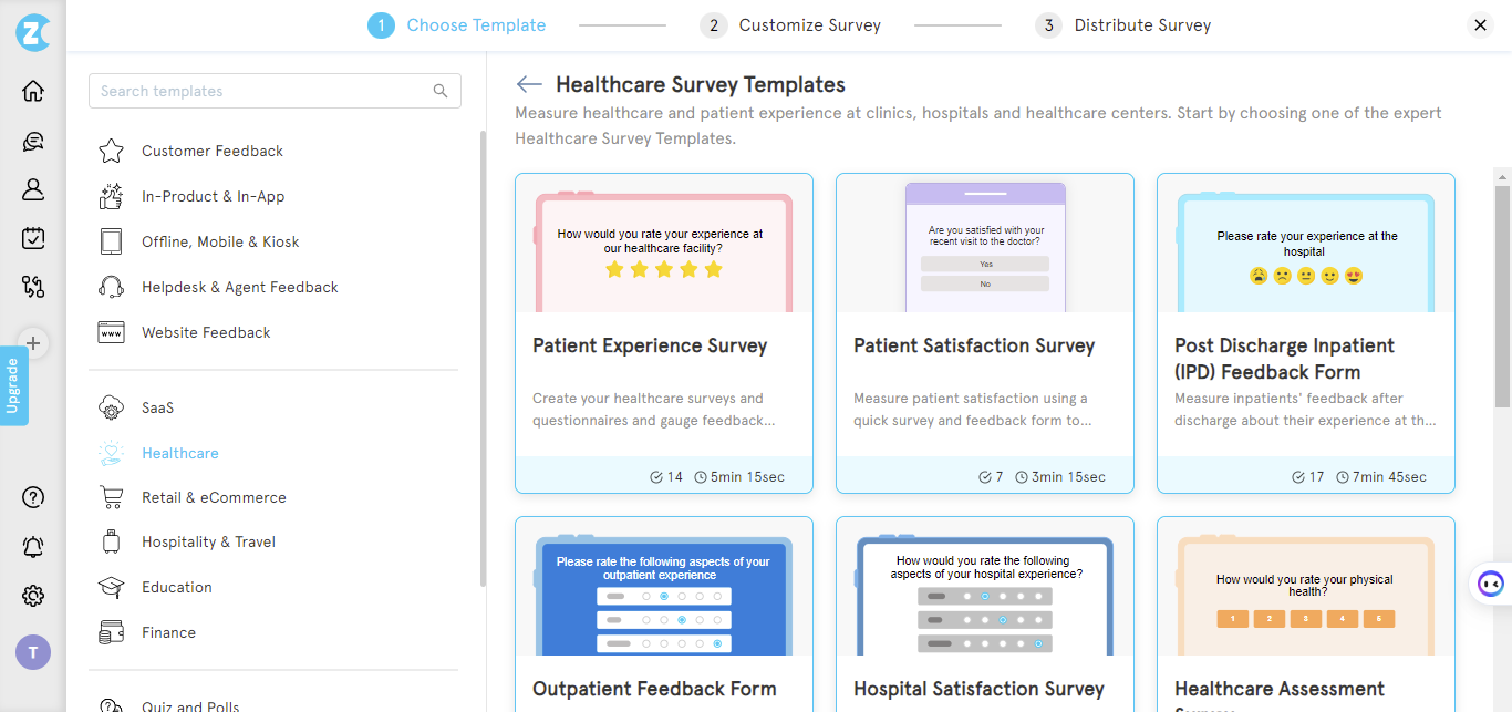 Zonka Feedback Patient Feedback templates