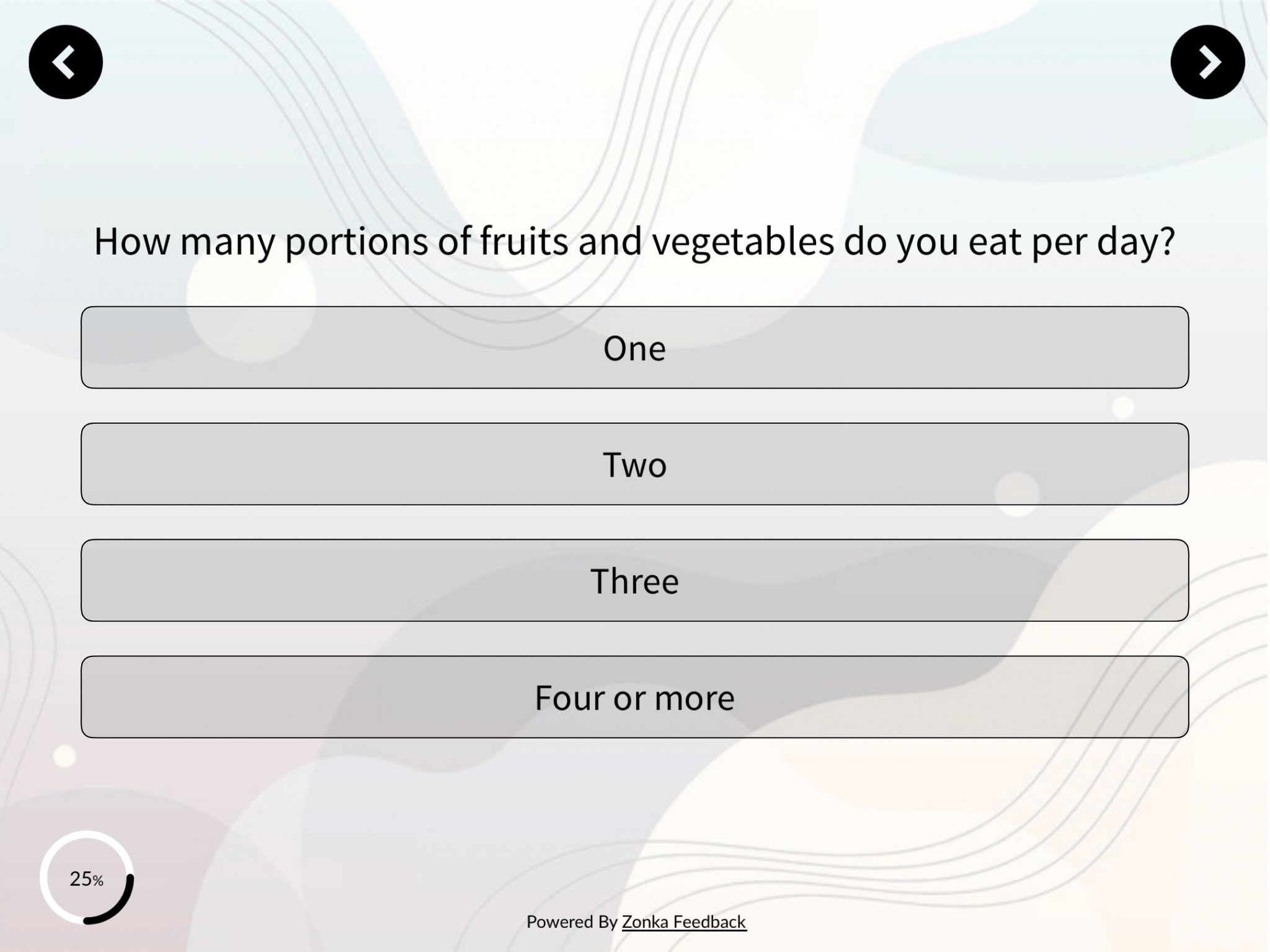 Diet Survey Template