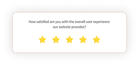 website usability 1 to 5 rating survey
