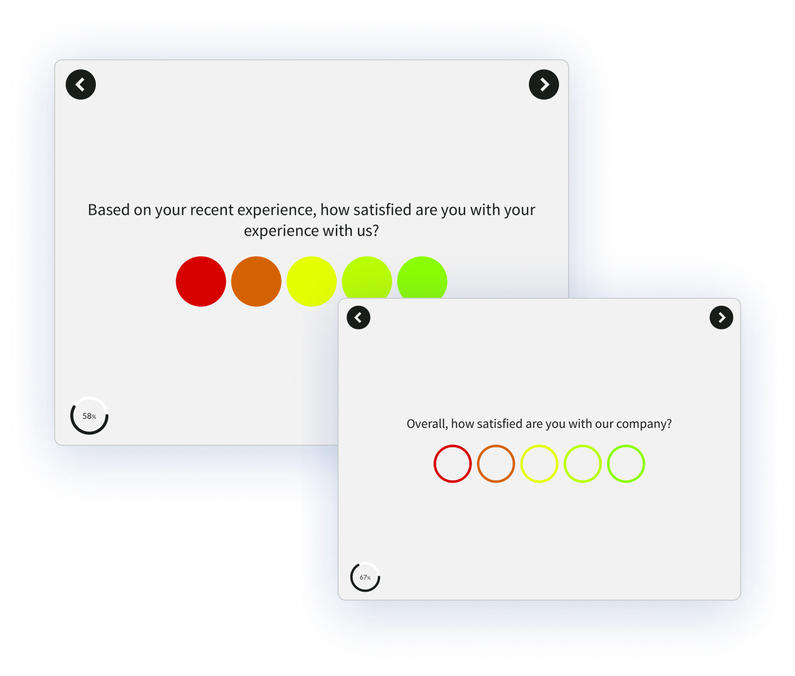 CSAT Circle Rating Survey Question