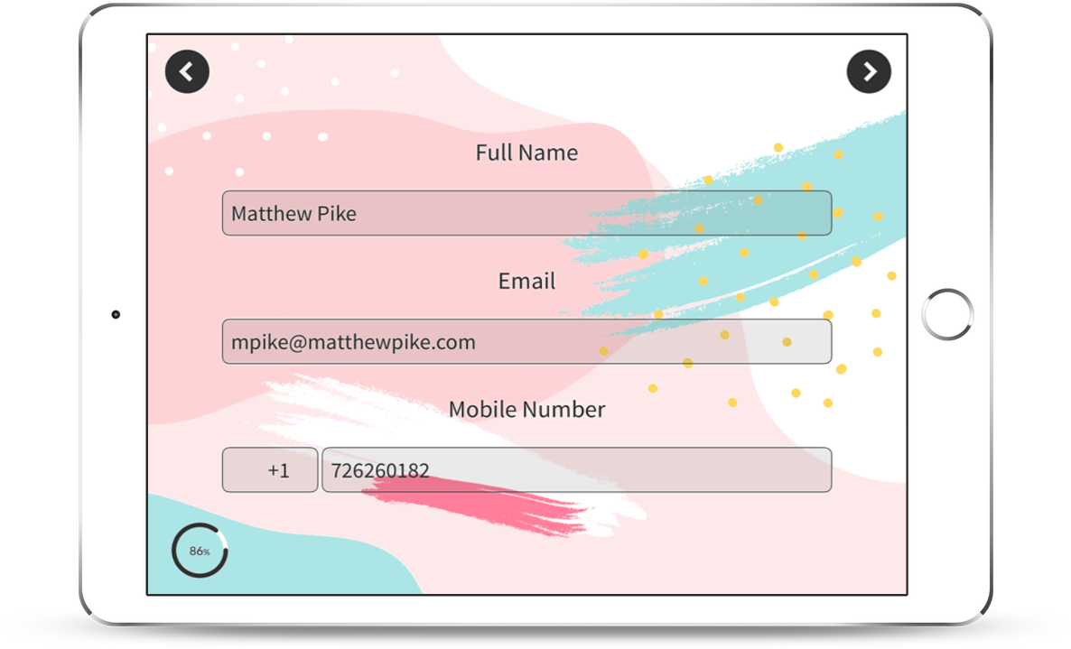 Pre-Filled Contact Form - Name, Email, Mobile