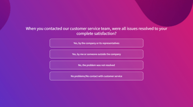 Product Review Survey